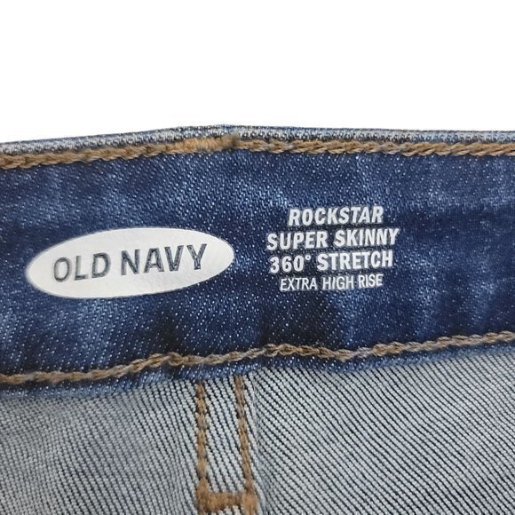 Old Navy Womens Size 18 Rockstar Super Skinny 360 Stretch Extra High Rise Jeans - Picture 5 of 7